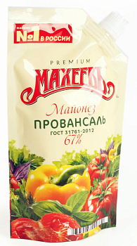 Майонез "Махеевъ" Провансаль 50,5% (с дозат)  770г/10шт Россия