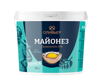 Майонез "Оливьер" Провансаль Гост 67% (ведро) 10кг/1шт Россия