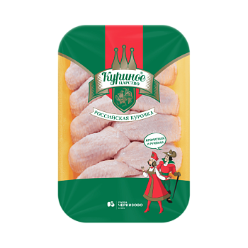 Крыло ЦБ (замороженное на подложке) 1/1кг "Куриное Царство"