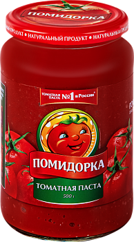 Томатная паста "Помидорка" 28% Гост (ст/тв) 500г/6шт Россия