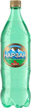 Вода лечебно-столовая "Нарзан" газированная (пэт) 1л/9шт Россия
