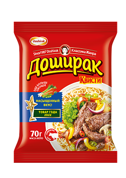 Лапша "Доширак" со вкусом Говядины (Квисти) 70г/48шт "КОЯ"
