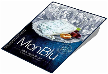 Сыр (фас) Мон Блю с голубой плесенью "Ольденбургер" 50% 100г/6шт "Бобровский СЗ"