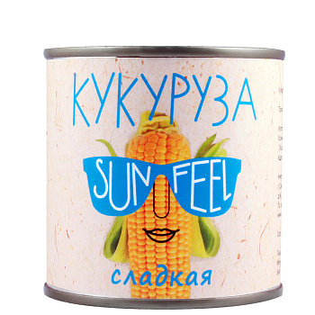 Кукуруза сладкая "SunFeel" Гост (ж/б) 340г/12шт Россия