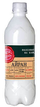 Кисломолочный напиток Айран "Твой день" 0,2% (пл/бут) 0,5л/15шт "Реамол"