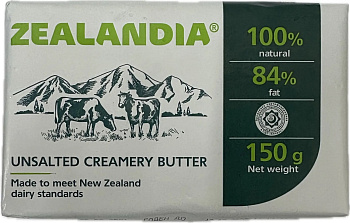 Масло сладко-сливочное "Zealandia" 84% 150г/12шт Россия