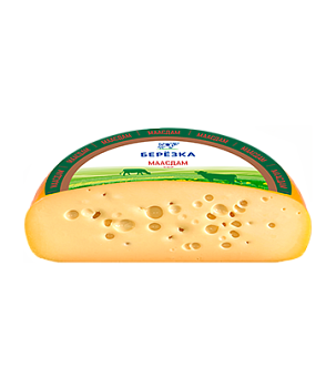 Маасдам сыр 45% "Премьер" (круг) "Слуцкий СК"  