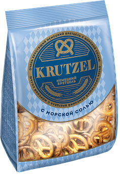 Крендельки "Krutzel" Немецкий Бретцель с морской солью 250г/12шт КДВ "Яшкино"