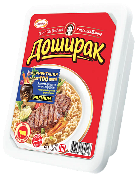 Лапша "Доширак" со вкусом Говядины (конт) 90г/24шт "КОЯ"