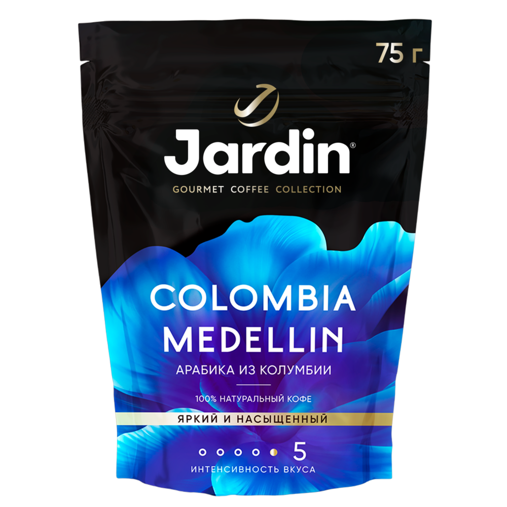 Кофе растворимый "Жардин" Colombia Medellin №5 (пакет) 75г/12шт "Орими"