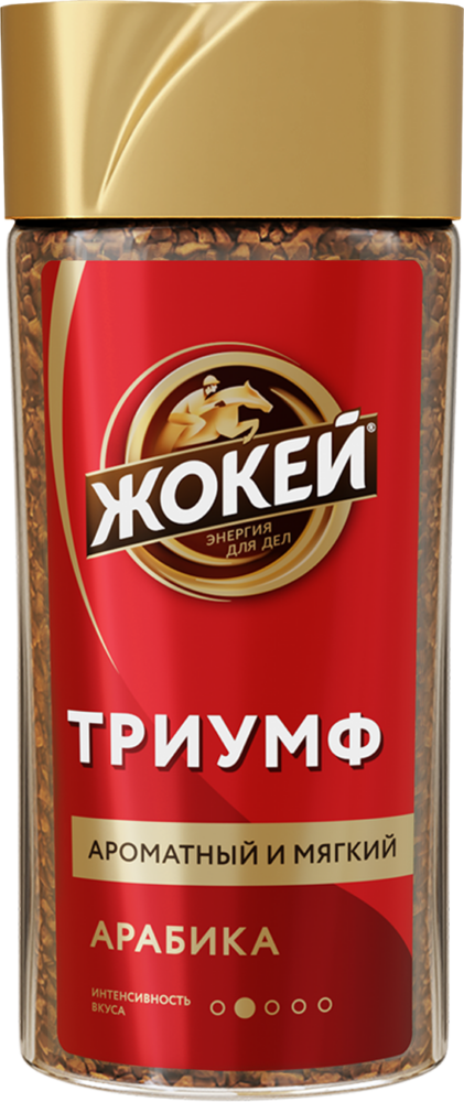 Кофе растворимый "Жокей" Арабика Триумф №2 (ст/б) 95г/12шт "Орими"