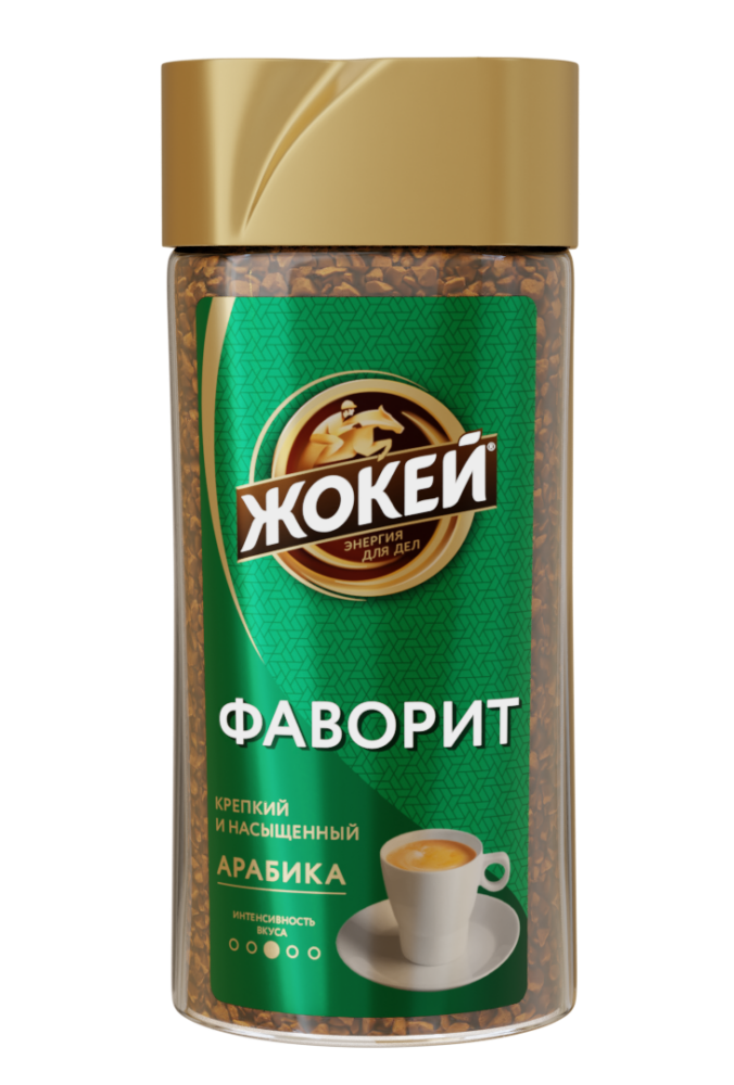 Кофе растворимый "Жокей" Арабика Фаворит №3 (ст/б) 95г/12шт "Орими"