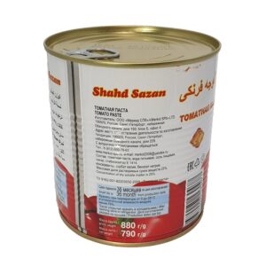 Томатная паста "Shahd Sazan" 25% ТУ (ж/б) 790г/12шт Иран