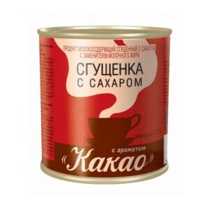 Какао со сгущенным молоком "Верховье" 8,5% (ж/б) 380г/20шт Россия