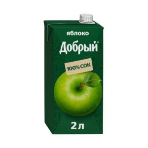 Сок "Добрый" Яблоко 2л/6шт "Мултон"