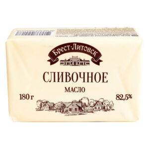 Масло сладко-сливочное "Брест-Литовск" 82,5% 180г/10шт Беларусь