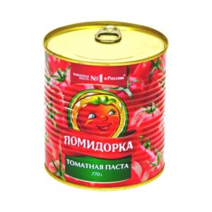 Томатная паста "Помидорка" 28% Гост (ж/б, с/ключ) 770г/6шт Россия