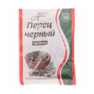 Перец черный горошек 50г/100шт "АВС специи"