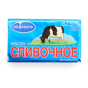 Масло сливочное "Экомилк" Гост 82,5% 180г/13шт МК "Озерецкий"
