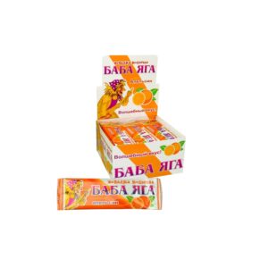 Жевательная конфета "Баба Яга" 11г*48шт/12бл.Апельсин
