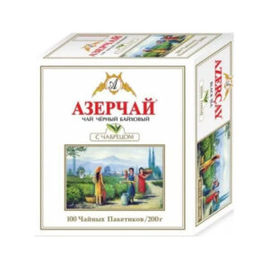 Чай черный "Азерчай" Байховый с чабрецом листовой 100г/12шт "Кубань-Ти"
