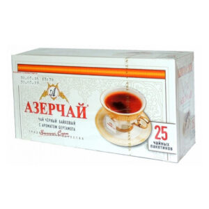 Чай черный "Азерчай" Байховый с ароматом бергамота (с/н) 25пак/24шт "Кубань-Ти"