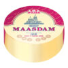 Маасдам сыр 45% полутвердый (круг) 