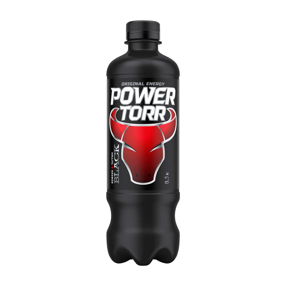 Энергетик "Power Torr" BLACK (пэт) 0,5л/12шт Россия