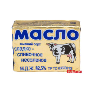 Масло сладко-сливочное "Аура Золотое" Гост 82,5%180г/8шт Россия