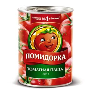 Томатная паста "Помидорка" 28% Гост (ж/б, с/ключ) 380г/12шт Россия