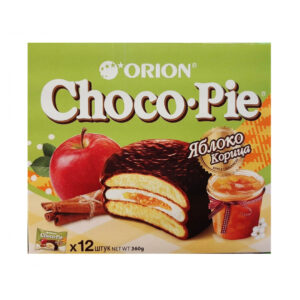 Чоко-Пай Орион бисквитное печенье Яблоко/Корица 30г*12шт/8бл.**