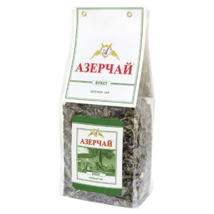 Чай зеленый "Азерчай" Букет крупнолистовой 200г/8шт "Кубань-Ти"**