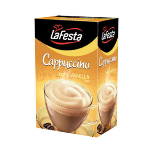 Напиток кофейный "La Festa" Капучино ванильный 12,5г*10шт/8бл.Россия**