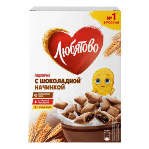 Сухой завтрак -Подушечки Шоколадные 220г/9шт "Любятово" г.Псков
