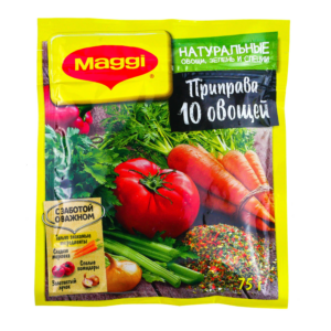 Приправа "Магги" 10 овощей 75г/18шт Россия**