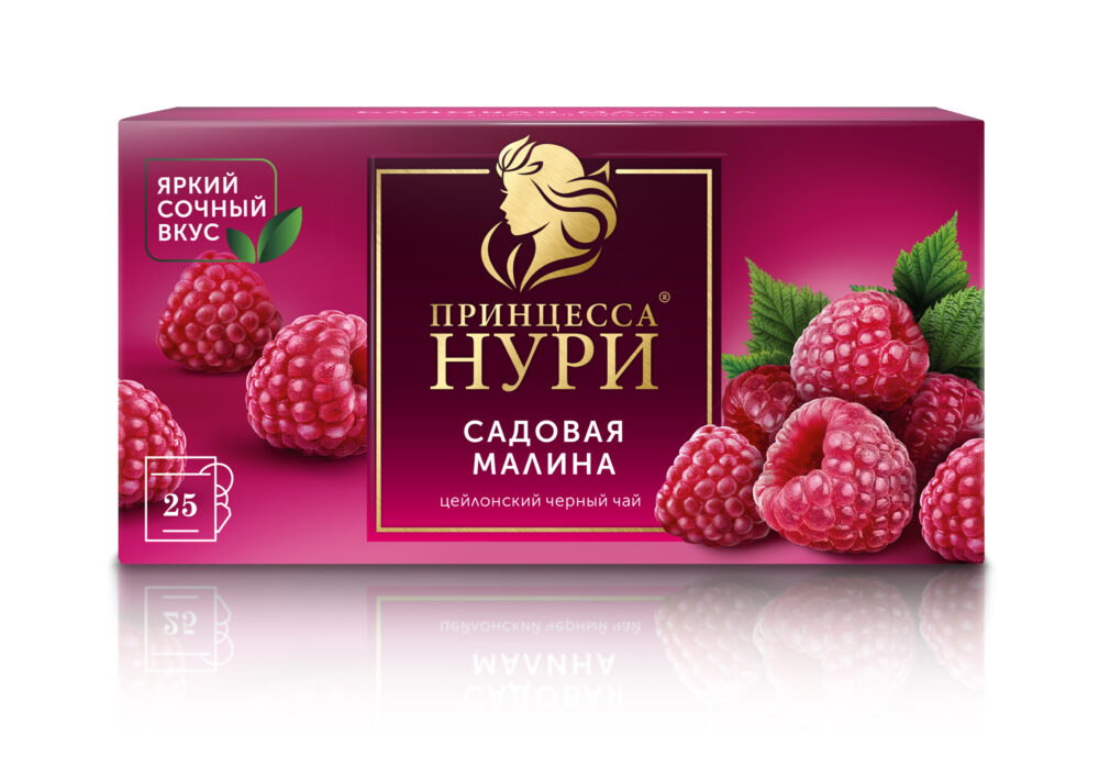 Чай черный "Принцесса Нури" Садовая Малина (с/н) 25пак/18шт "Орими"