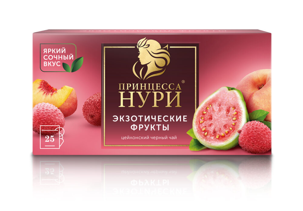 Чай черный "Принцесса Нури" Экзотические фрукты (с/н) 25пак/18шт "Орими"