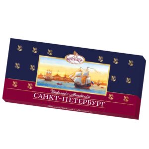 Шоколад темный "Санкт-Петербург" с миндалем 100г/15шт КФ "Крупской"