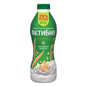 Йогурт питьевой "Актибио" Злаки 1,6% 260г/9шт "Эйч энд Эн"
