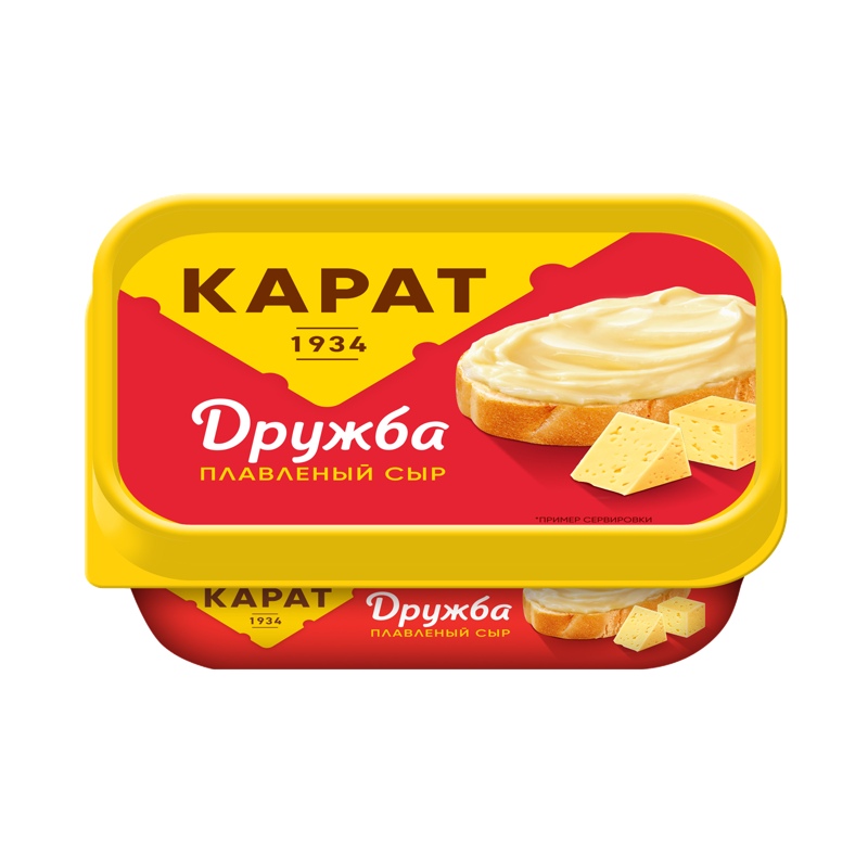 Дружба карат 540. Сыр пл. Дружба 45% 230г карат.