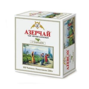 Чай черный "Азерчай" Байховый с чабрецом (с/н) 100пак/6шт "Кубань-Ти"