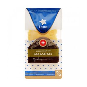 Маасдам сыр 45% (нарезка) 110г/13шт "Laime" Щвейцария**